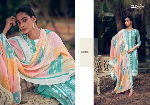 Zulfat Mashq Designer Cotton Dress Material Collection